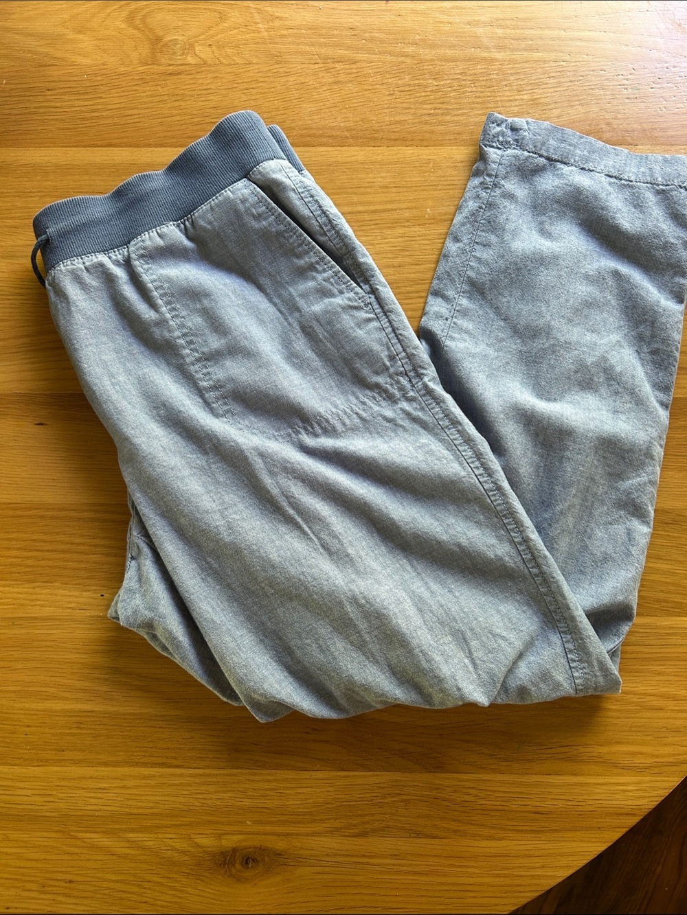 Women’s  Light Blue Casual Drawstring Pants